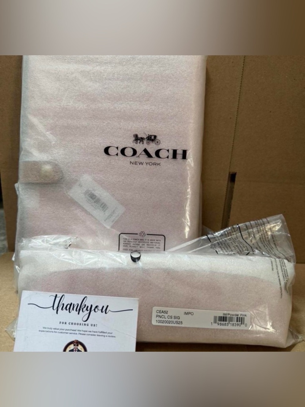 NWT 2026 Coach Powder Pink Pencil Case & Notebook bundle SHIPS SAMEDAY